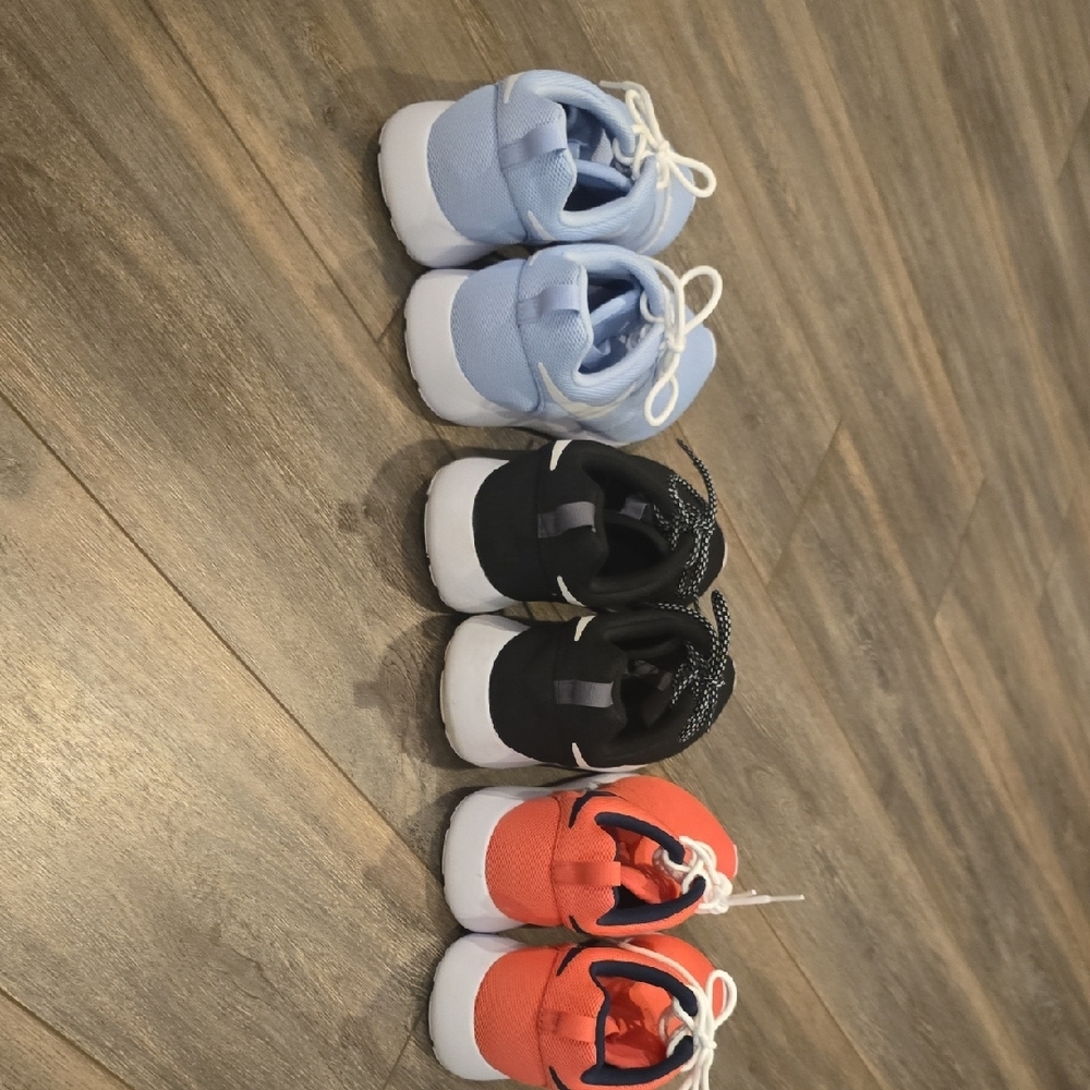 Nike Running Sneakers- Lt. Blue, and Coral. Price is for 2 pair